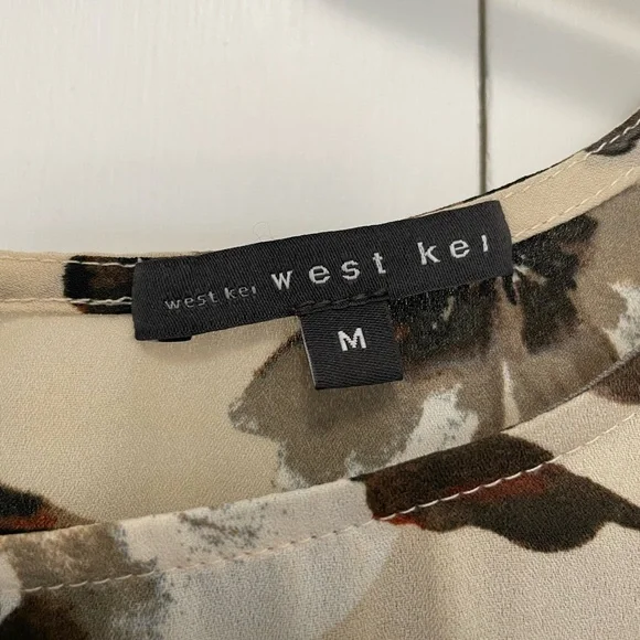 West Kei Cream Floral Blouse - Picture 4 of 9